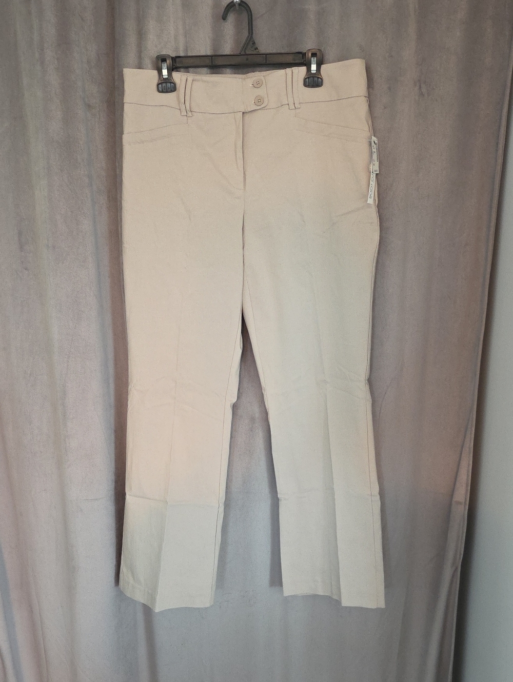 NWT Size 15 Reitmans Light Beige Boot-Cut Pants